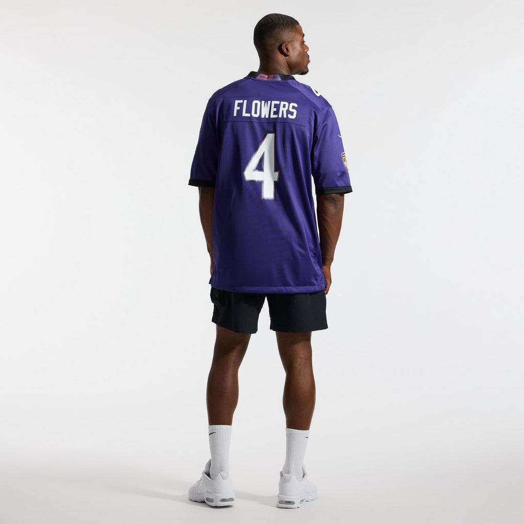 Baltimore Ravens Zay Flowers Nike Team Game Jersey - Purple