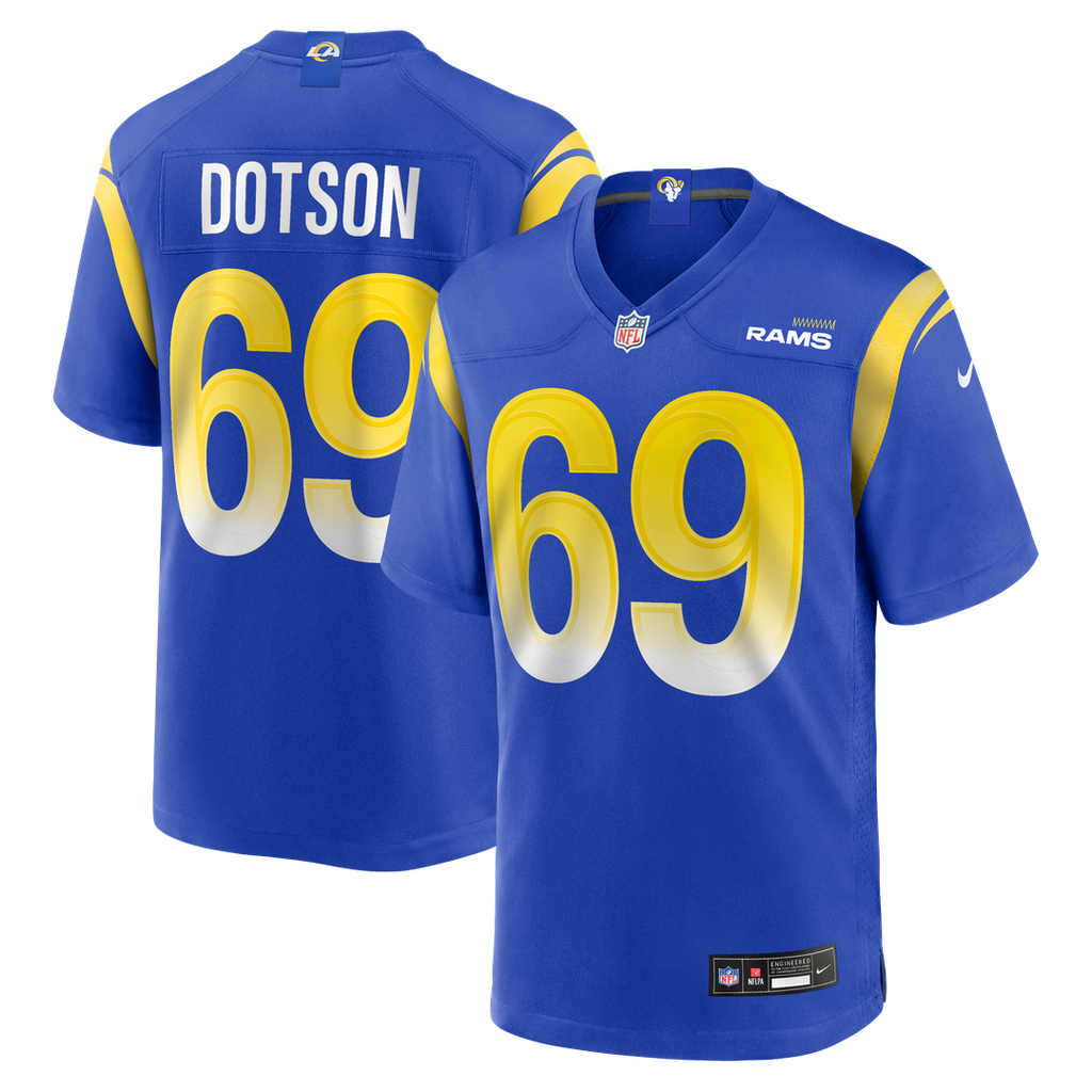 Los Angeles Rams Kevin Dotson Nike Game Jersey - Royal