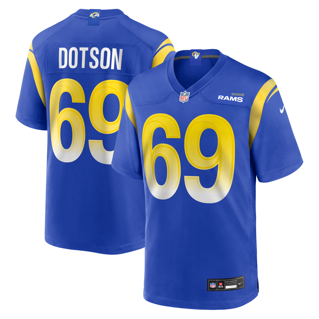 Los Angeles Rams Kevin Dotson Nike Game Jersey - Royal
