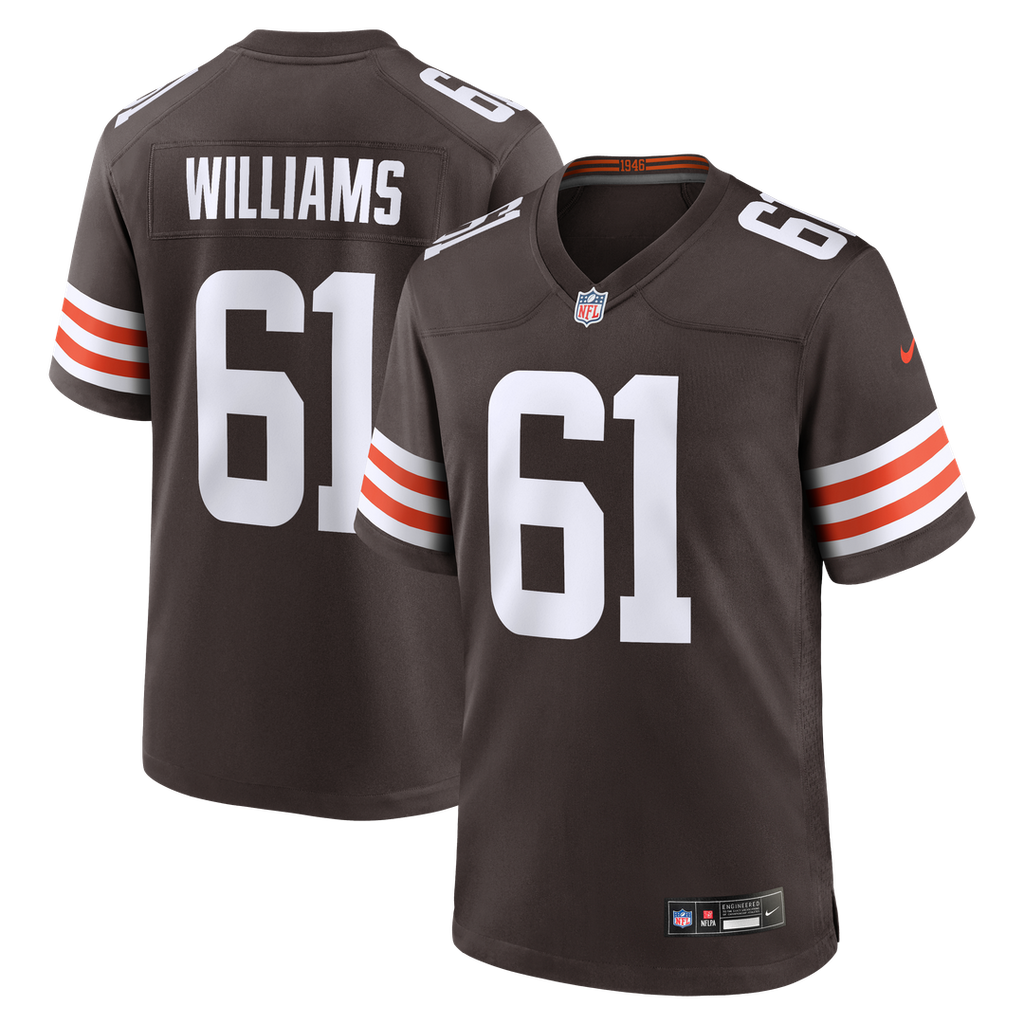 Cleveland Browns Chris Williams Nike Team Game Jersey - Brown