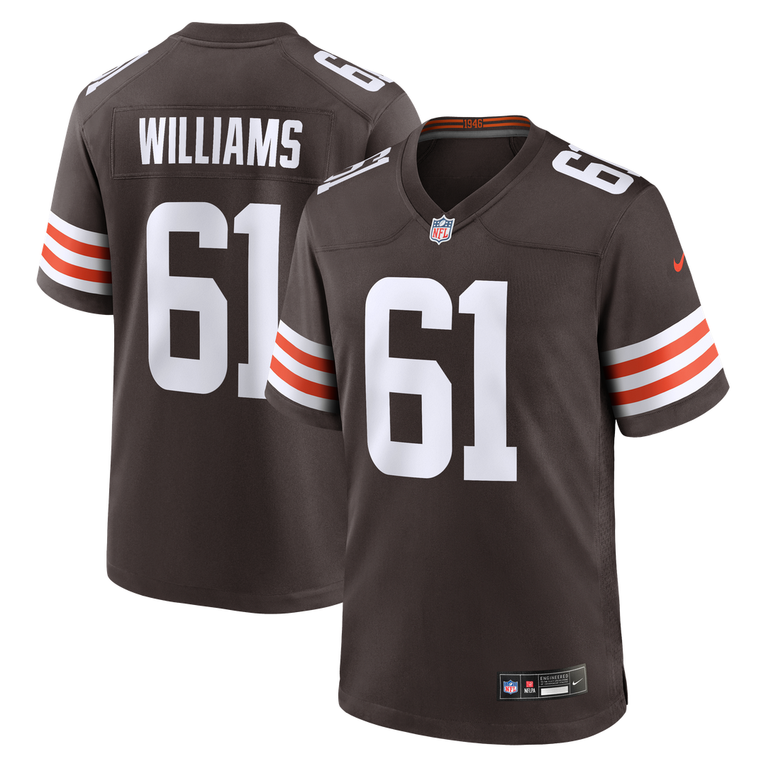 Cleveland Browns Chris Williams Nike Team Game Jersey - Brown