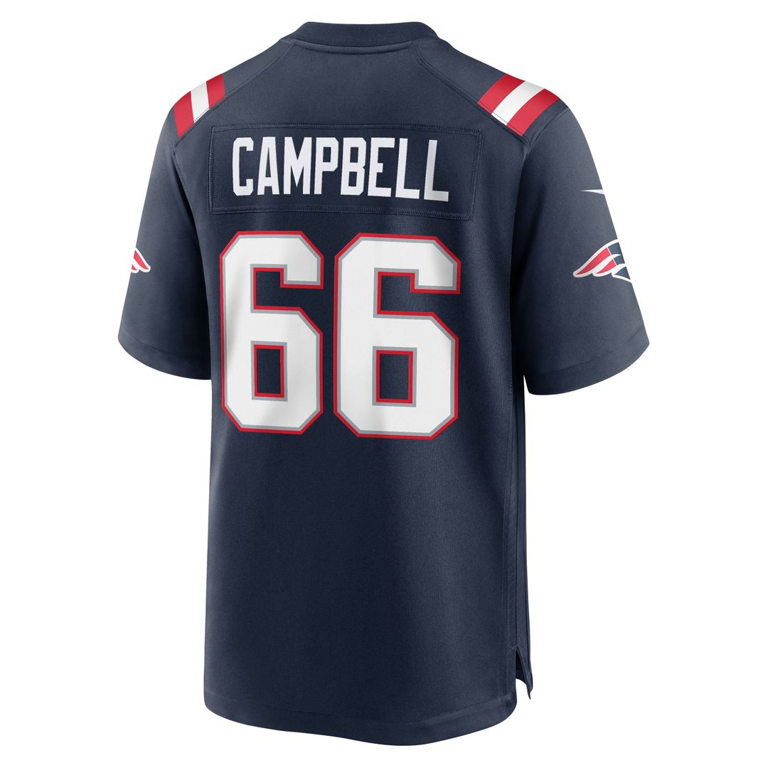 New England Patriots Will Campbell Nike Team Game Jersey - Navy