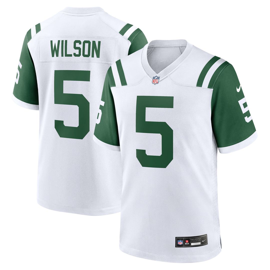 New York Jets Garrett Wilson Nike Classic Alternate Game Jersey - White