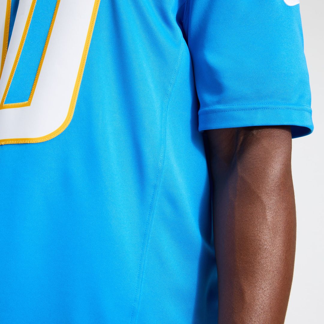 Los Angeles Chargers Justin Herbert Nike Team Vapor F.U.S.E. Stitched Limited Jersey - Powder Blue
