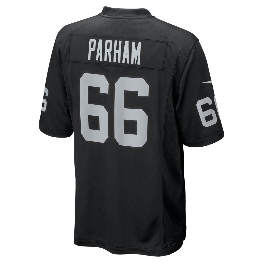 Las Vegas Raiders Dylan Parham Nike Game Player Jersey - Black