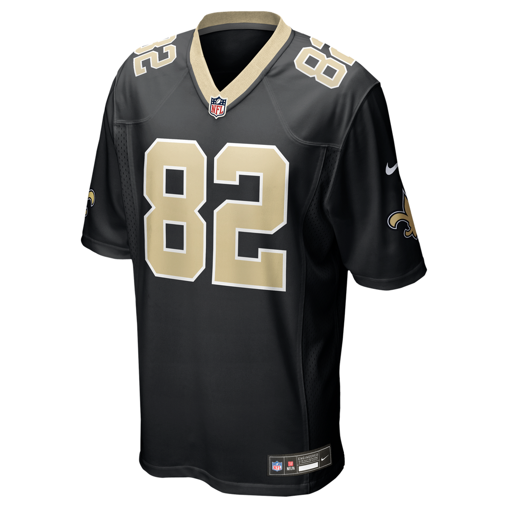 New Orleans Saints Bob Pollard Nike Game Retired Player Jersey - Black