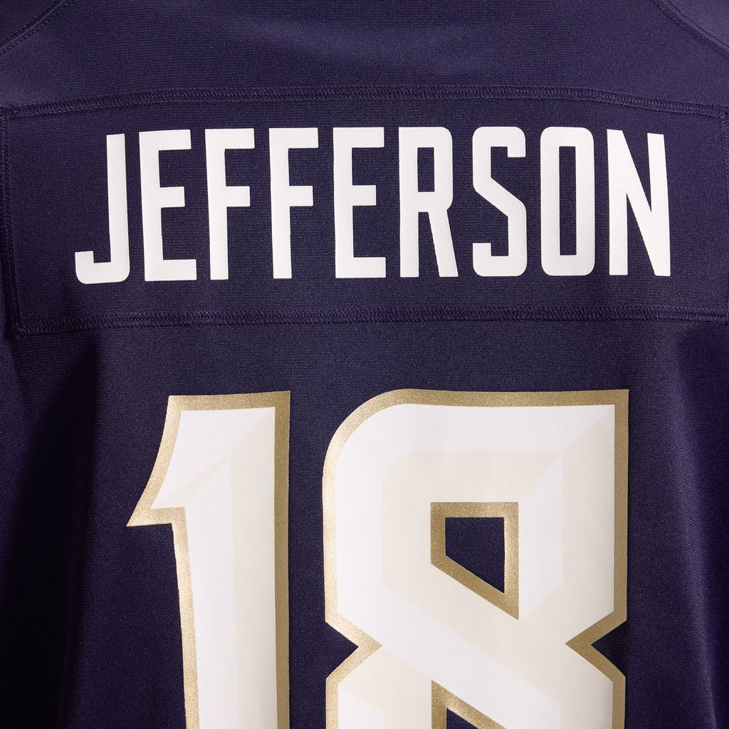 Minnesota Vikings Justin Jefferson Nike 2026 Rivalries Collection Game Jersey - Purple