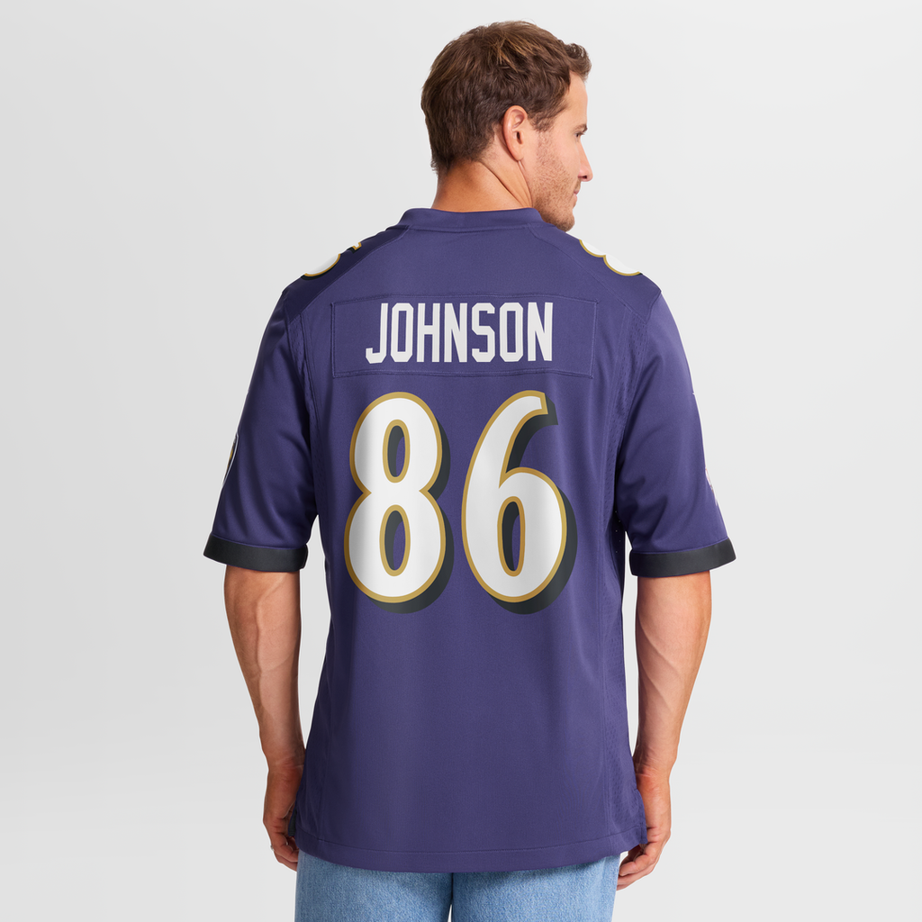 Baltimore Ravens Cornelius Johnson Nike Team Game Jersey - Purple