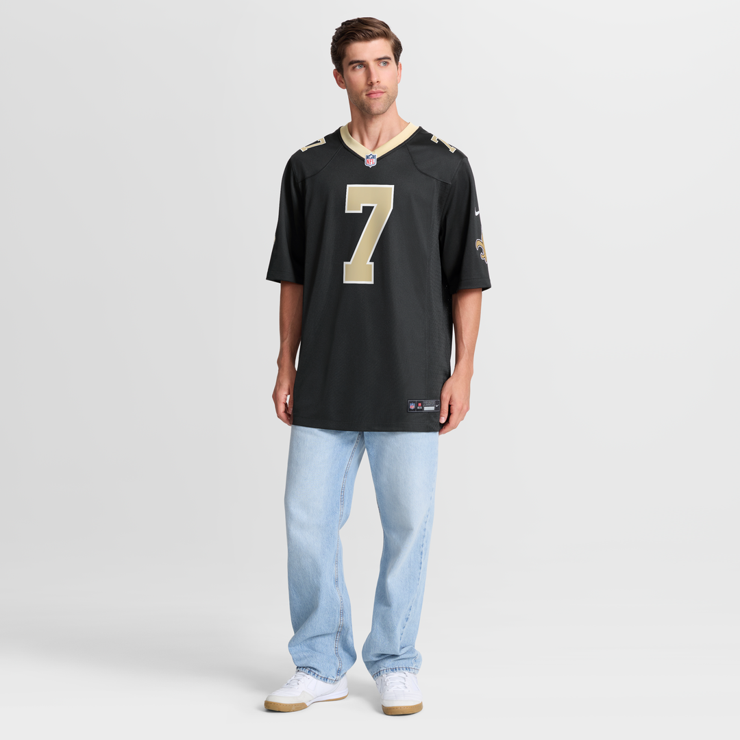 New Orleans Saints Taysom Hill Nike Game Jersey - Black