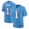 Tennessee Titans Cameron Ward Nike Game Jersey - Light Blue