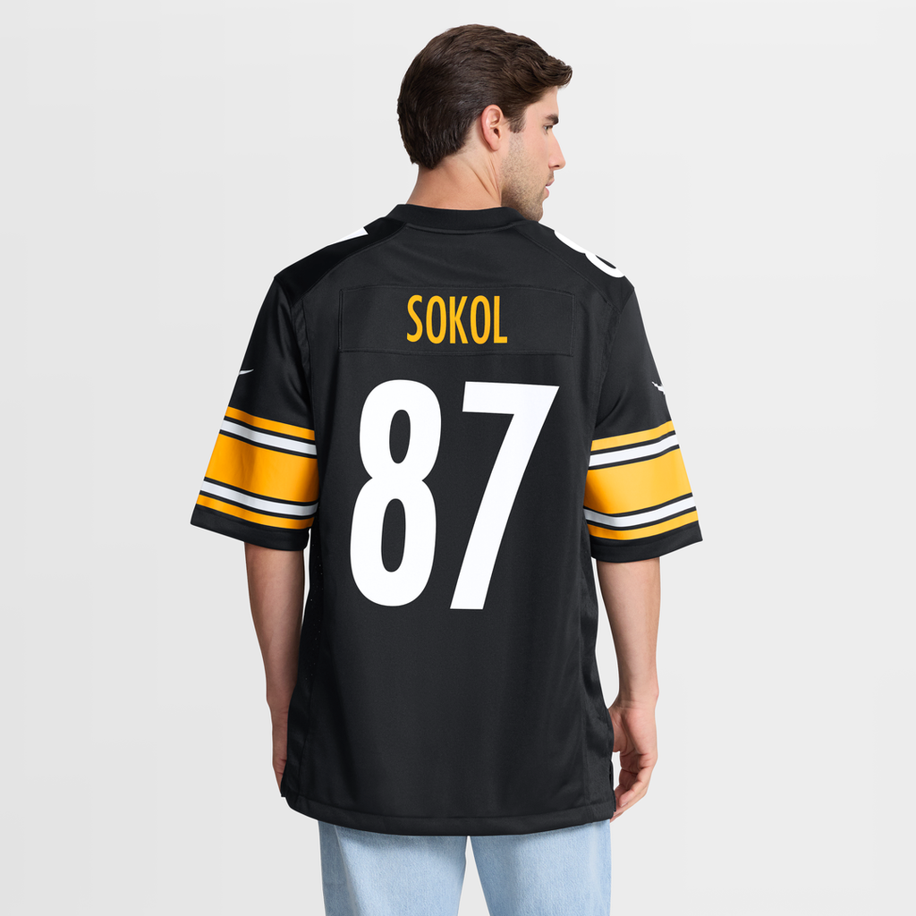 Pittsburgh Steelers Matt Sokol Nike Team Game Jersey - Black