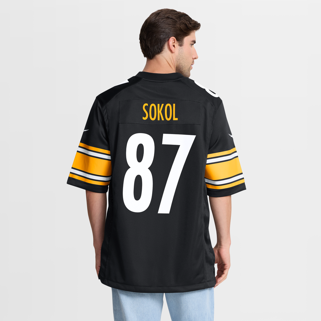 Pittsburgh Steelers Matt Sokol Nike Team Game Jersey - Black