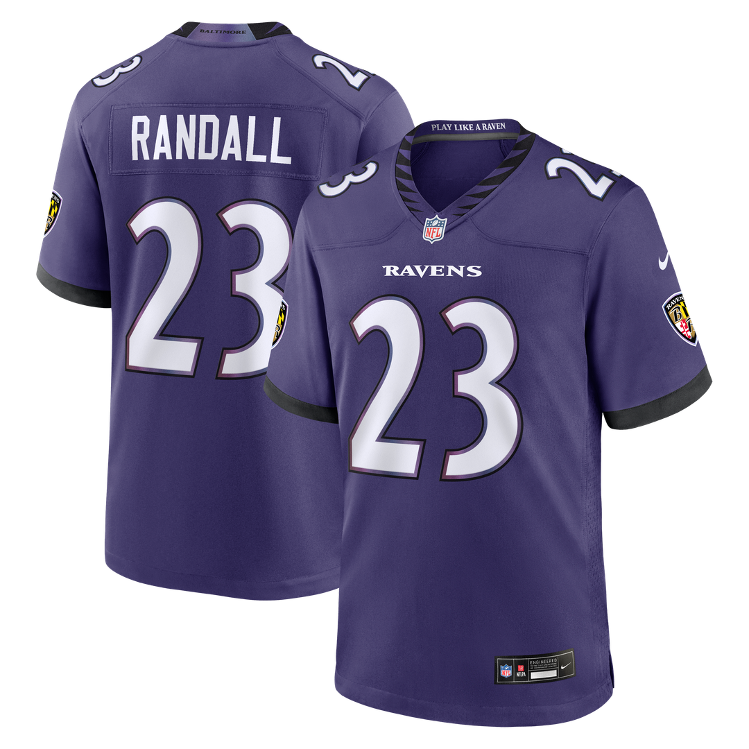 Baltimore Ravens Adam Randall Nike Team Game Jersey - Purple