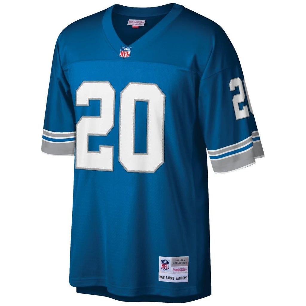 Detroit Lions Barry Sanders Mitchell & Ness Big & Tall 1996 Retired Player Replica Jersey - White