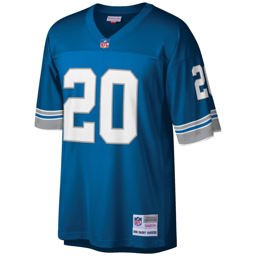 Detroit Lions Barry Sanders Mitchell & Ness Big & Tall 1996 Retired Player Replica Jersey - White