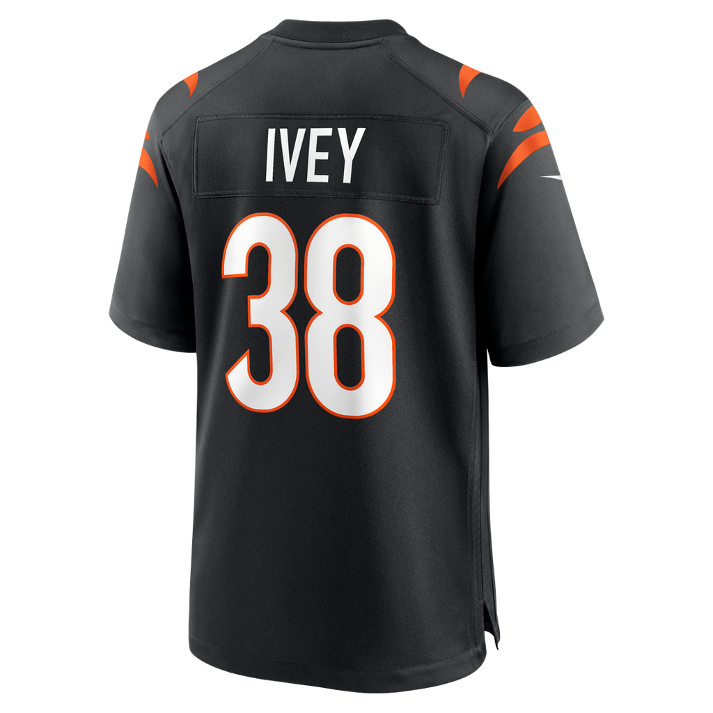 Cincinnati Bengals DJ Ivey Nike Team Game Jersey - Black