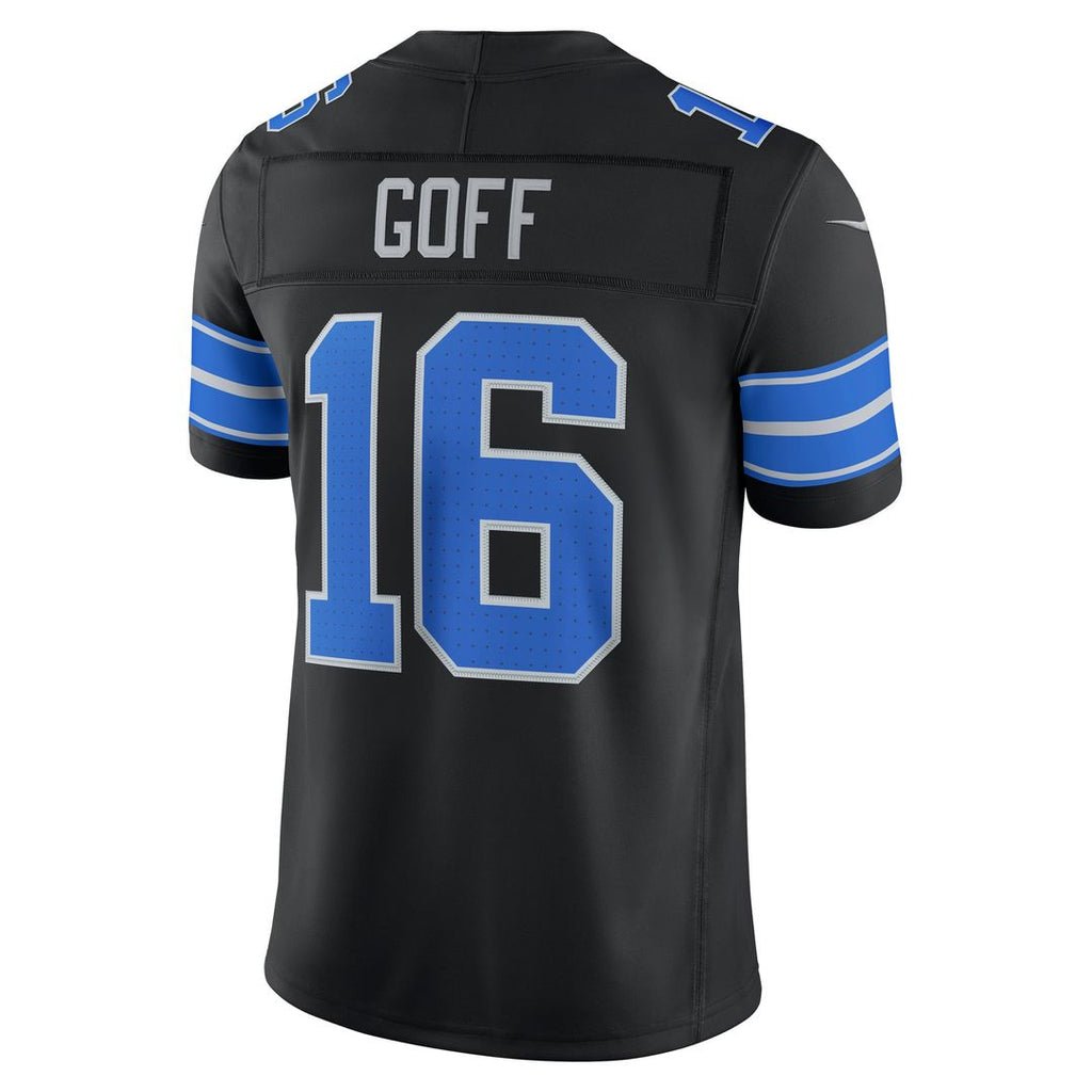 Detroit Lions Jared Goff Nike Alternate Vapor F.U.S.E. Stitched Limited Jersey - Black
