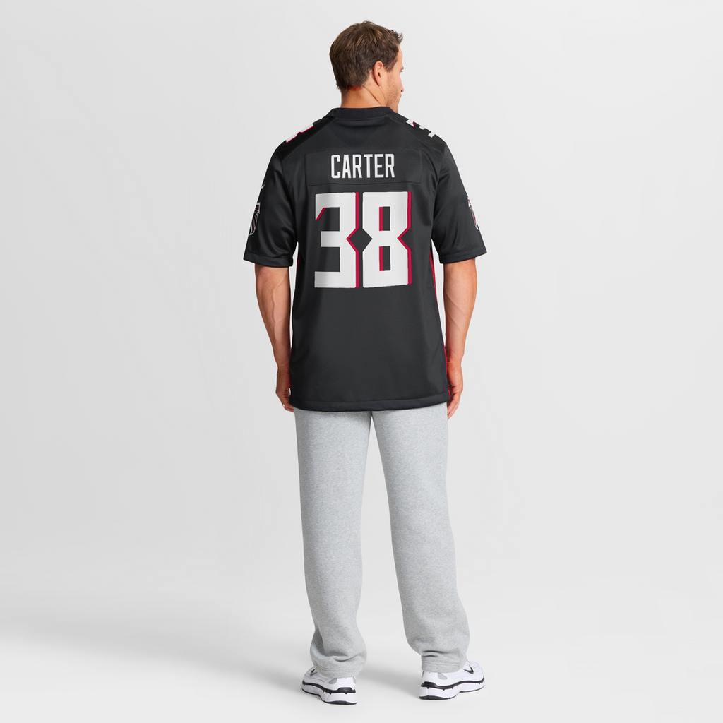 Atlanta Falcons Nathan Carter Nike Team Game Jersey - Black