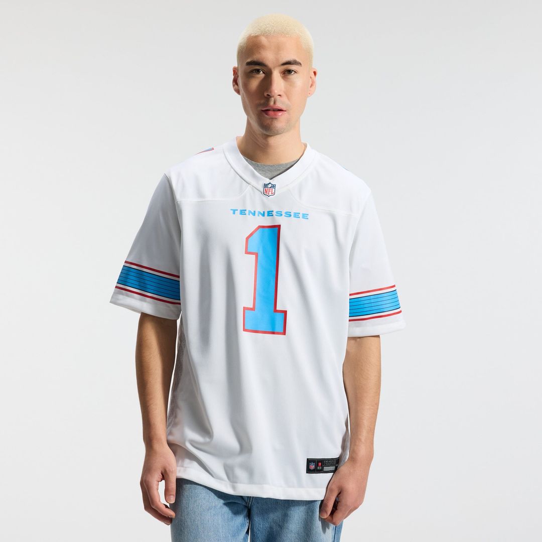 Tennessee Titans Cameron Ward Nike Game Jersey - Light Blue