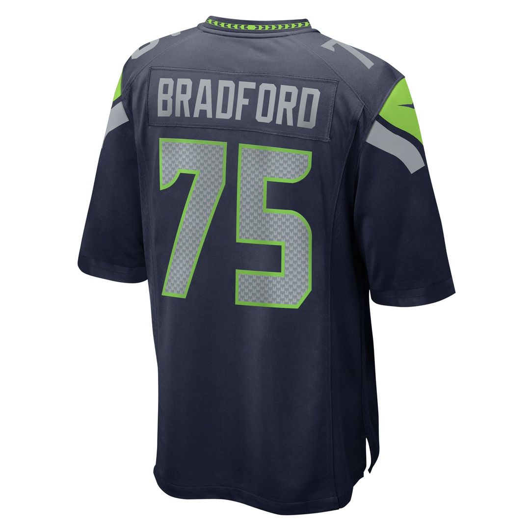 Seattle Seahawks Anthony Bradford Nike Game Jersey - College Navy