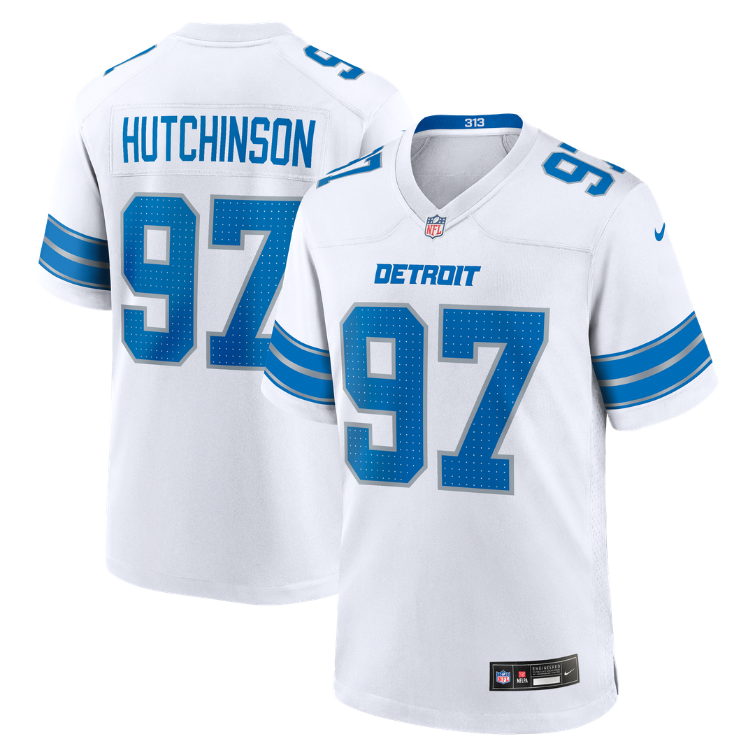 Detroit Lions Aidan Hutchinson Nike Game Jersey - White