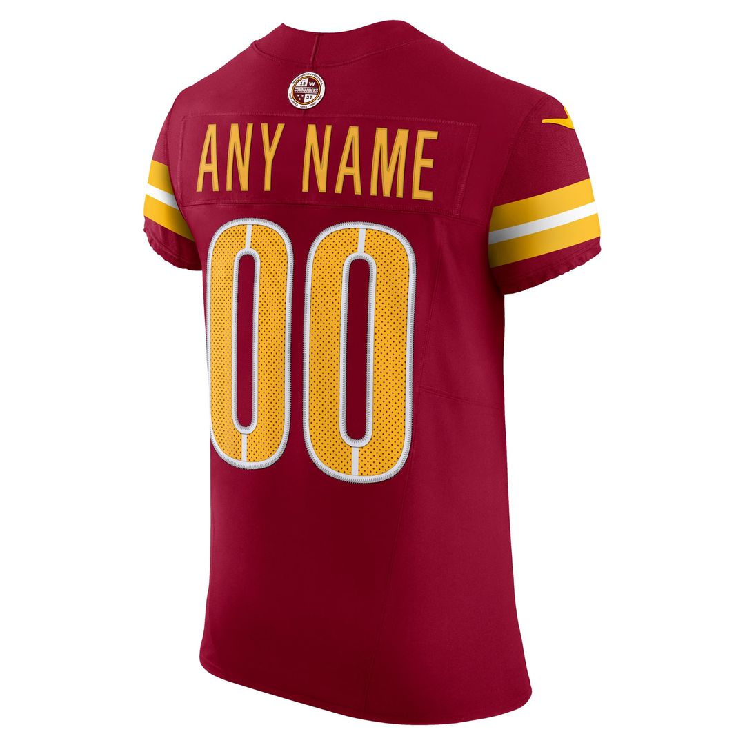 Washington Commanders Nike Team Vapor F.U.S.E. Elite Custom Jersey - Burgundy