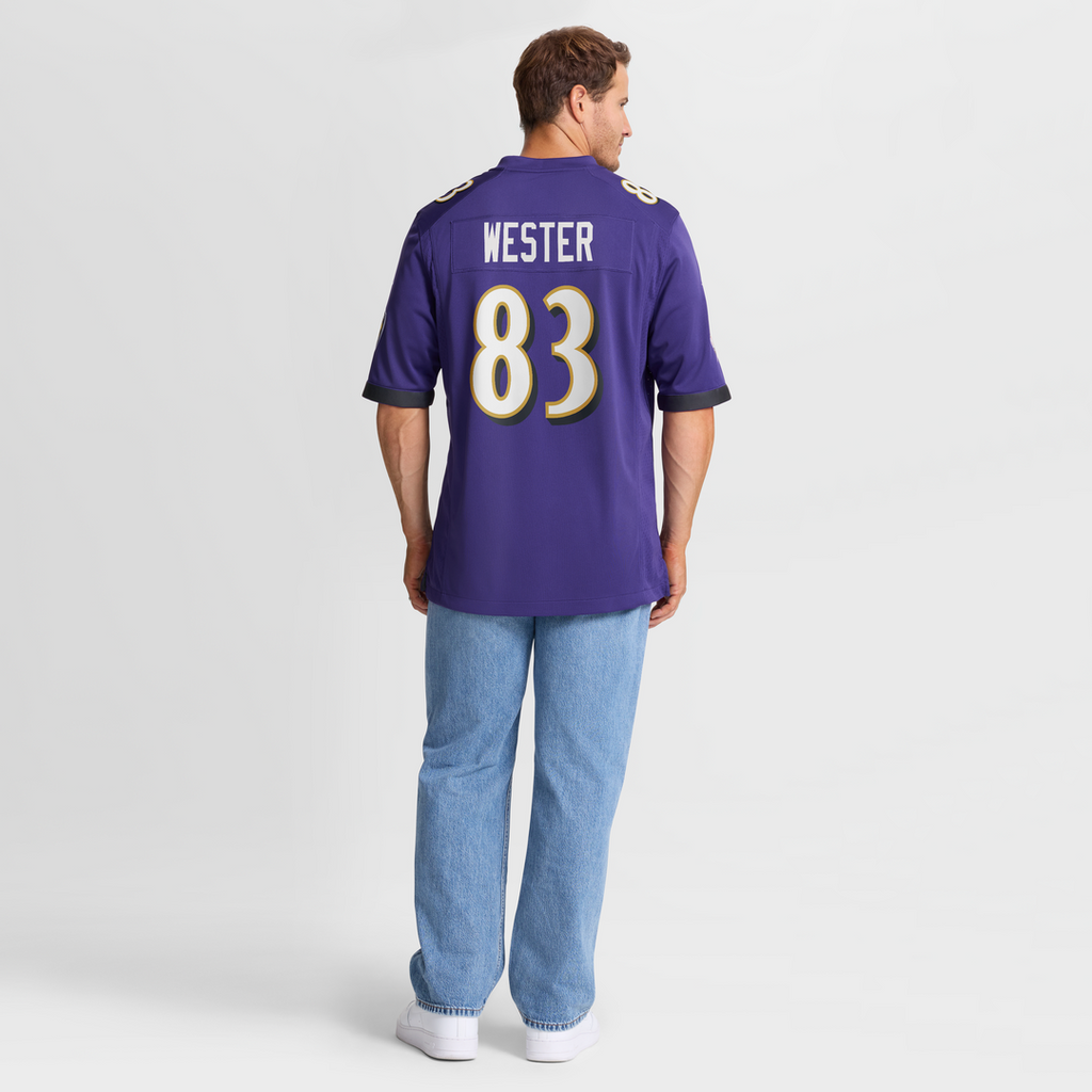 Baltimore Ravens LaJohntay Wester Nike Team Game Jersey - Purple