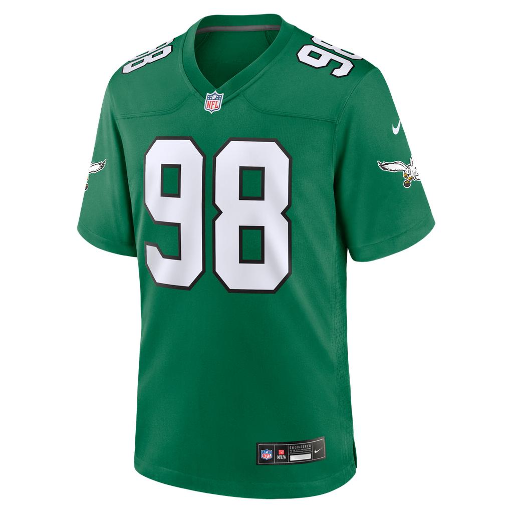 Philadelphia Eagles Jalen Carter Nike Game Jersey - White