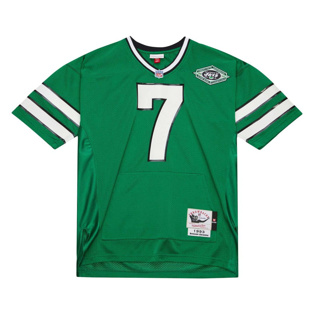 New York Jets Boomer Esiason Mitchell & Ness 1993 Authentic Throwback Retired Player Pocket Jersey - Kelly Green
