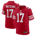 San Francisco 49ers Jordan Watkins Nike Team Game Jersey - Scarlet