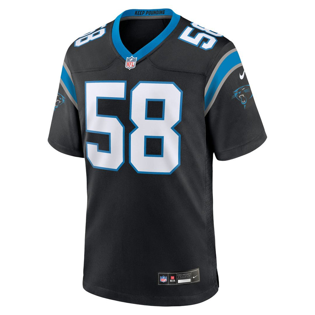 Carolina Panthers Thomas Davis Sr. Nike Team Retired Game Jersey - Black
