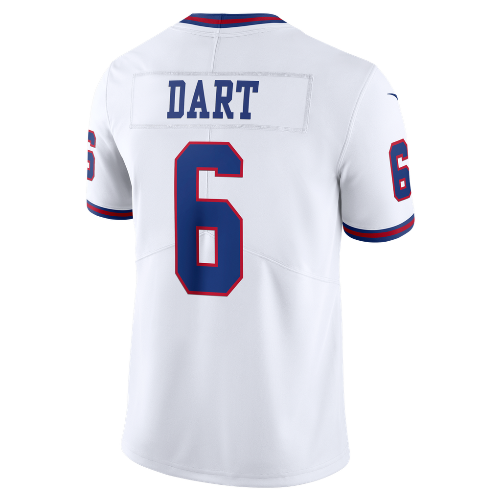 New York Giants Jaxson Dart Nike Vintage White Vapor Untouchable Stitched Limited Jersey - White