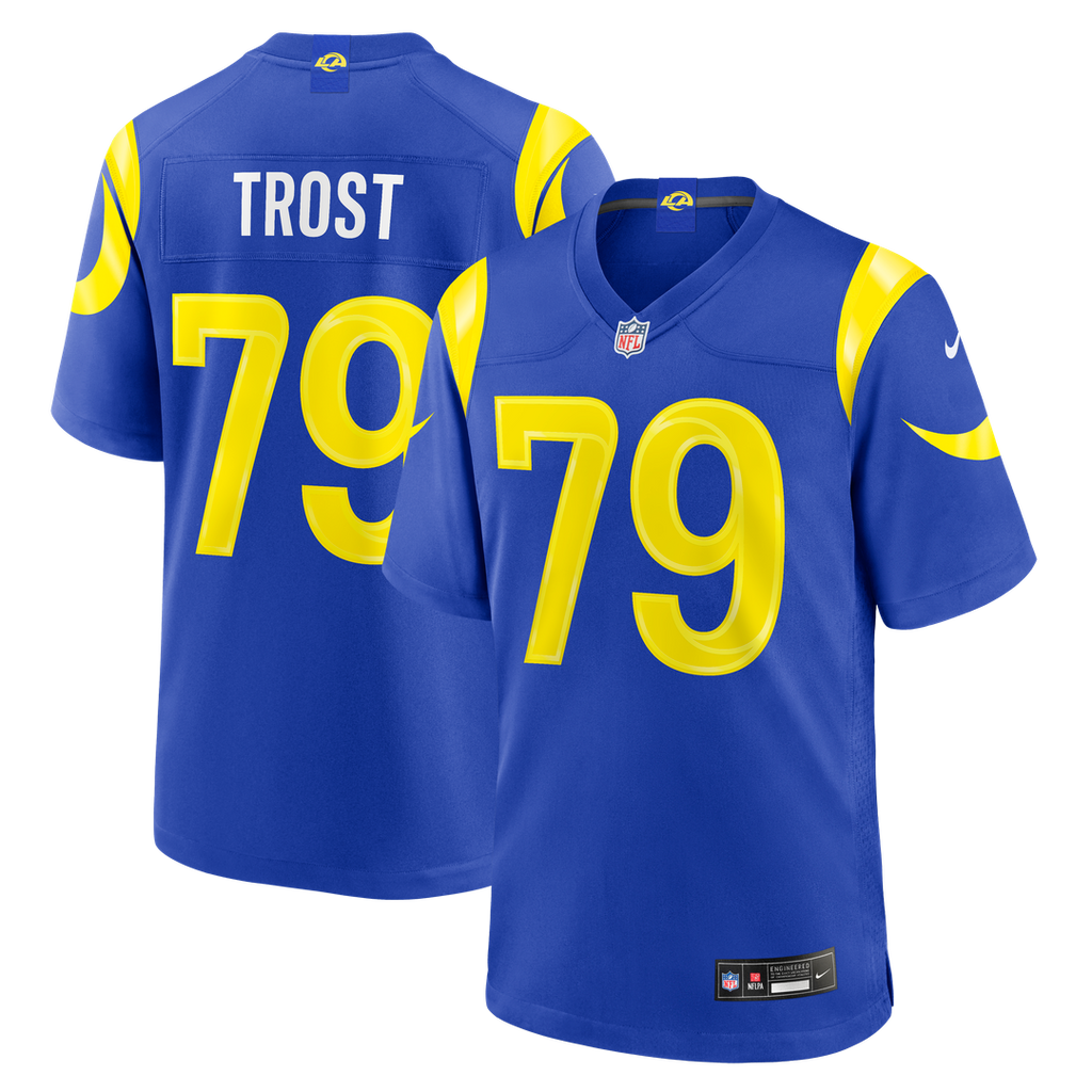 Los Angeles Rams Keagen Trost Nike Team Game Jersey - Royal