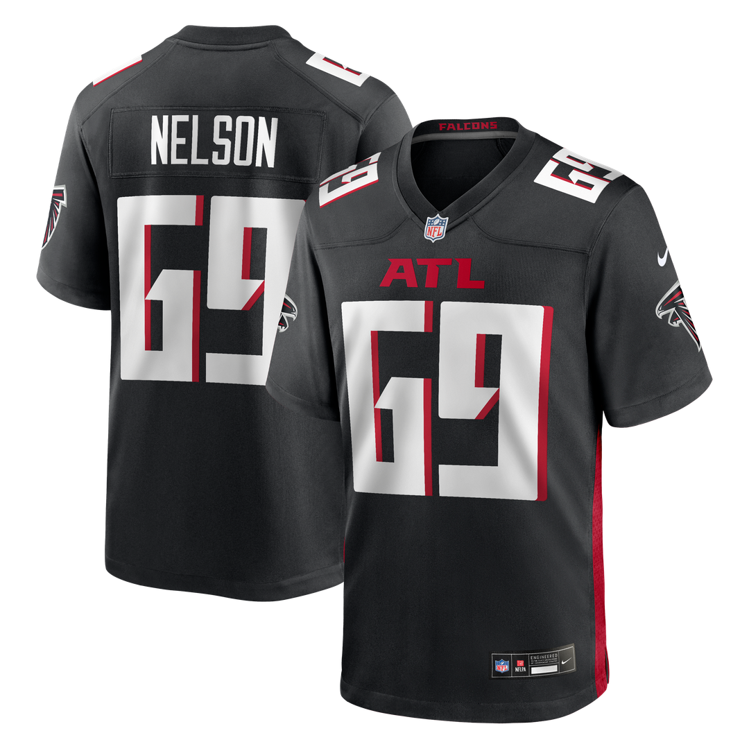 Atlanta Falcons Jack Nelson Nike Team Game Jersey - Black