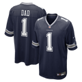 Dallas Cowboys Number 1 Dad Nike Game Jersey - Navy
