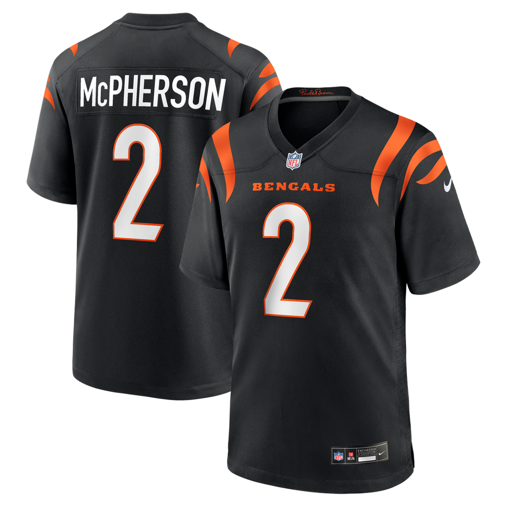 Cincinnati Bengals Evan McPherson Nike Game Jersey - Black