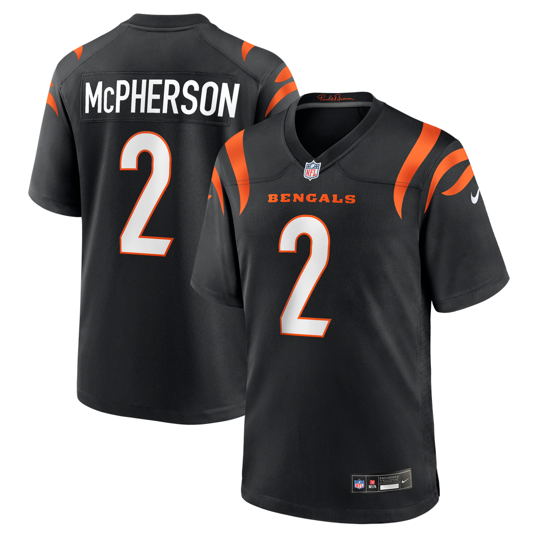 Cincinnati Bengals Evan McPherson Nike Game Jersey - Black