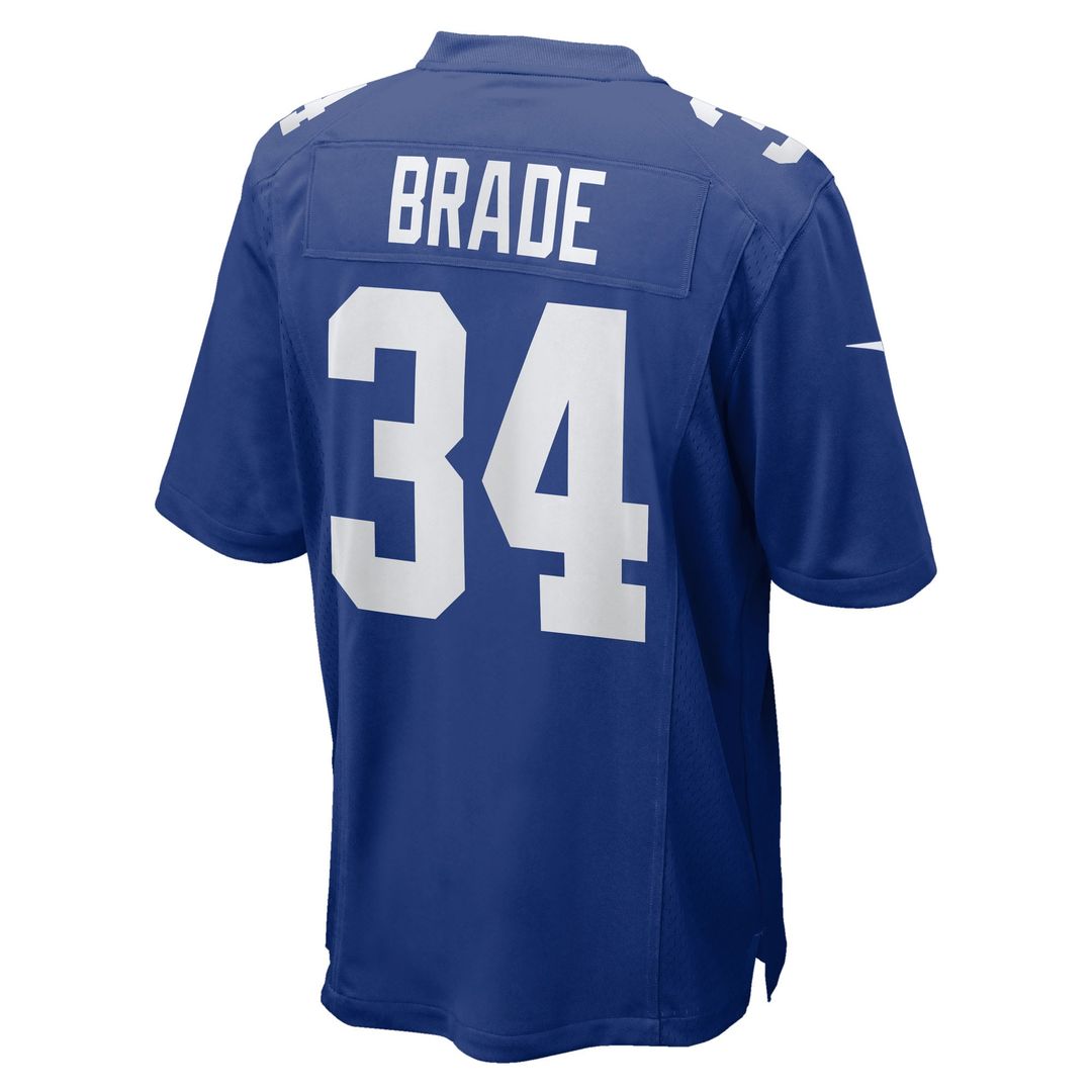 New York Giants Beau Brade Nike Team Game Jersey - Royal