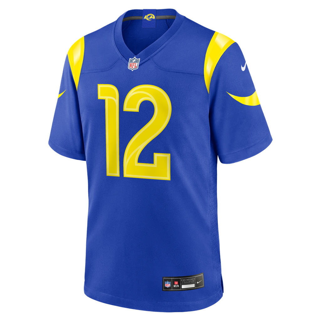 Los Angeles Rams Puka Nacua Nike White Game Player Jersey - White
