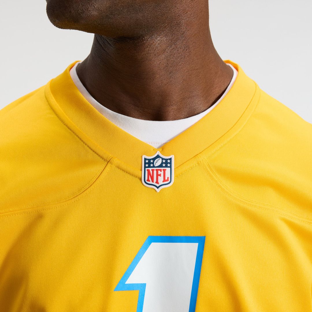 Los Angeles Chargers Quentin Johnston Nike Game Player Jersey - Powder Blue