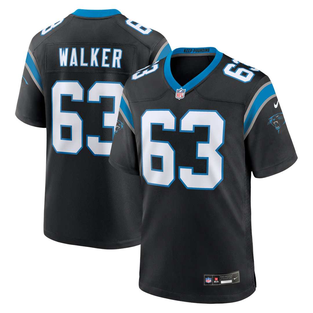 Carolina Panthers Rasheed Walker Nike Team Game Jersey - Black
