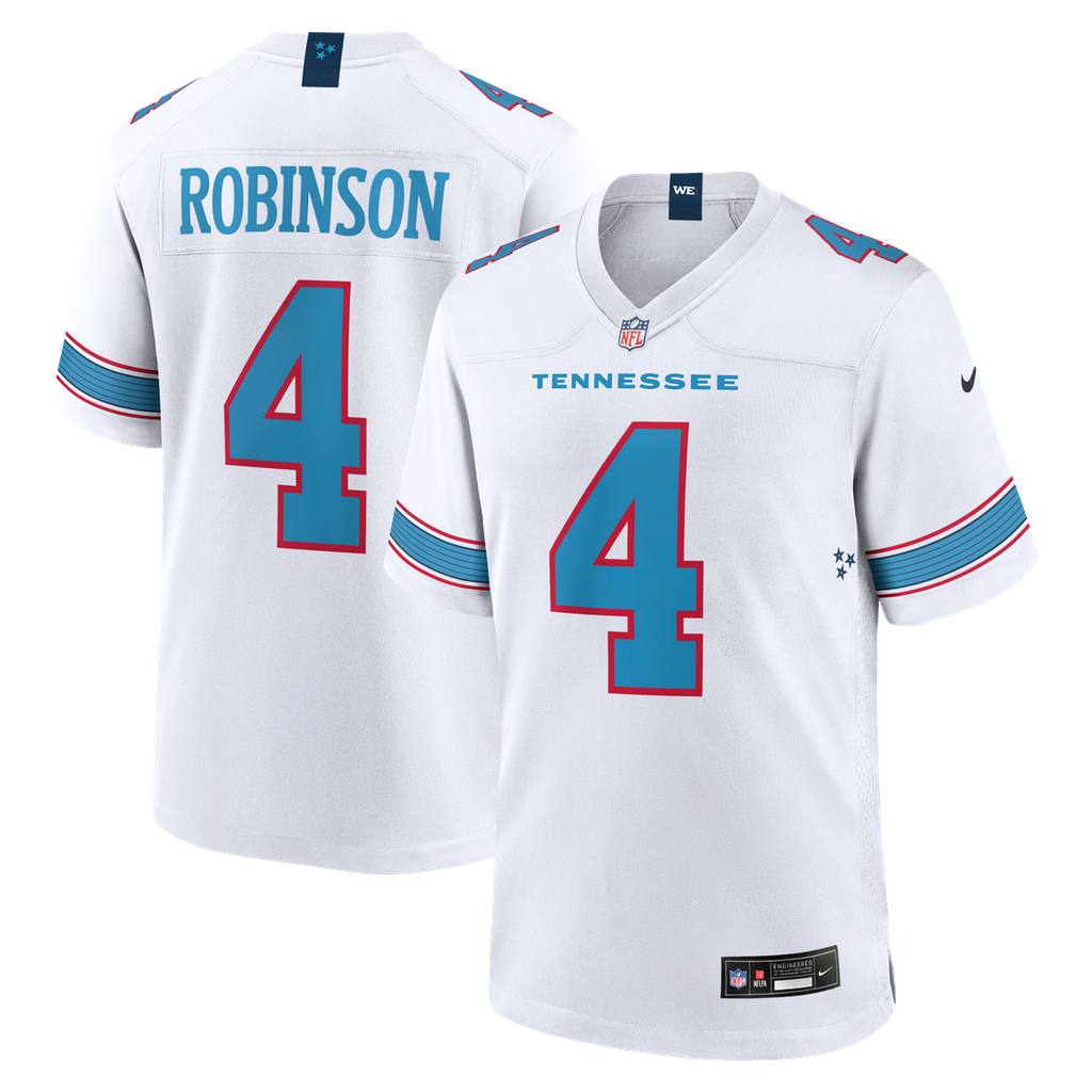 Tennessee Titans Wan'Dale Robinson Nike Game Jersey - White