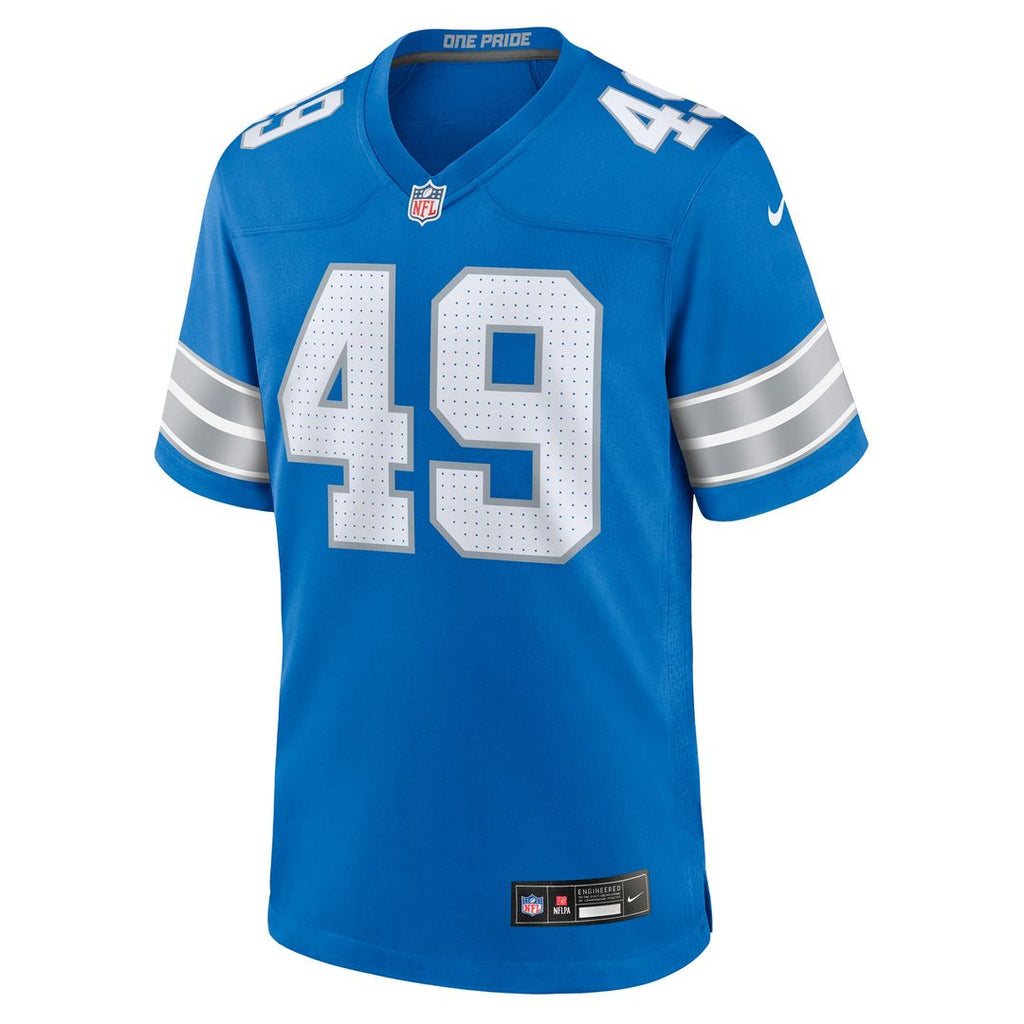 Detroit Lions Hogan Hatten Nike Game Jersey - Blue