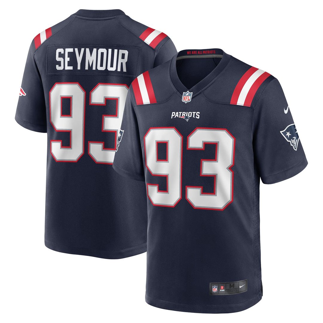 New England Patriots Richard Seymour Nike Retired Player Game Jersey - Navy