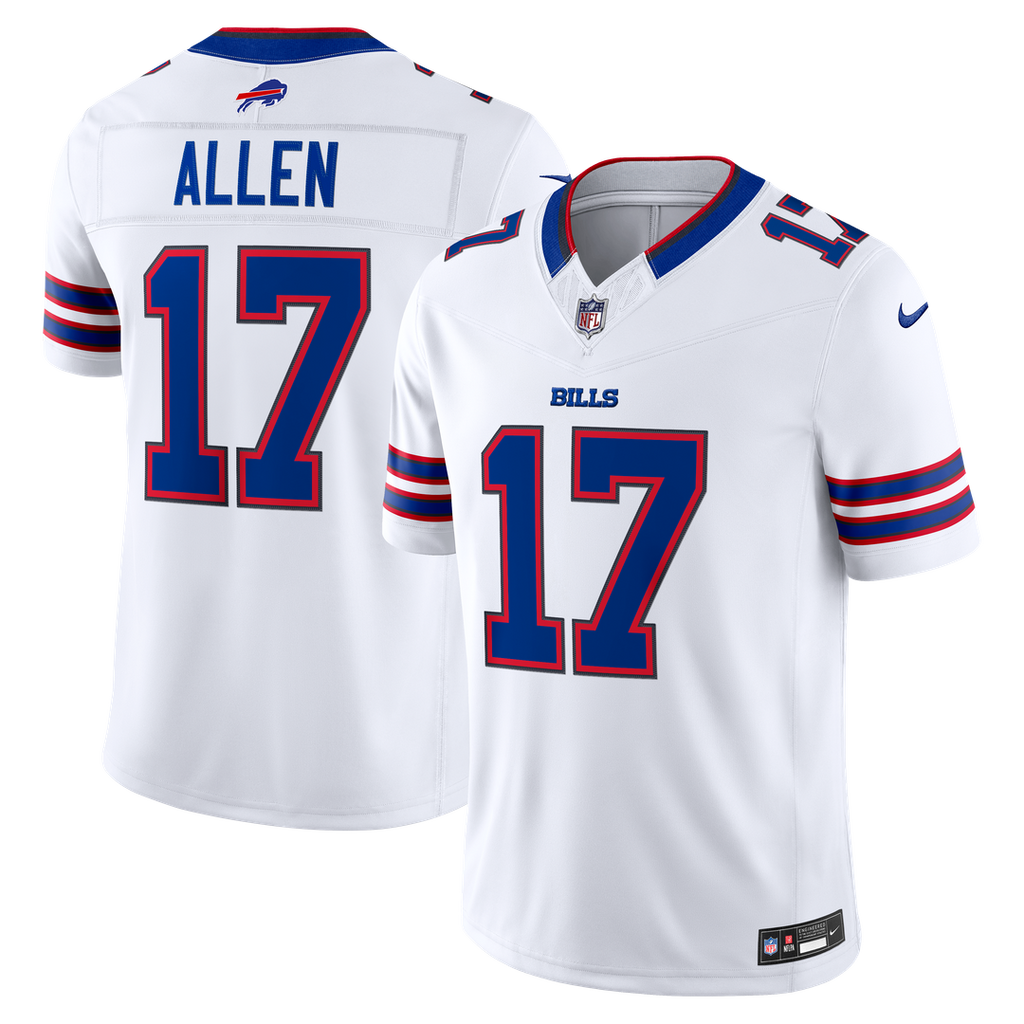 Buffalo Bills Josh Allen Nike Vapor F.U.S.E. Stitched Limited Jersey - White
