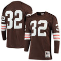 Cleveland Browns 1964 Jim Brown Mitchell & Ness Authentic Throwback Retired Player Jersey - Brown