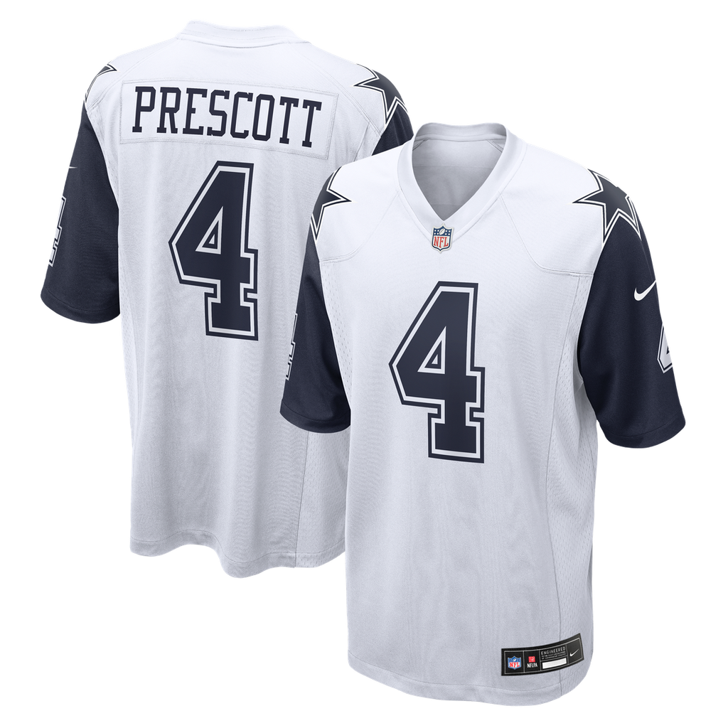 Dallas Cowboys Dak Prescott Nike Alternate Game Team Jersey - White
