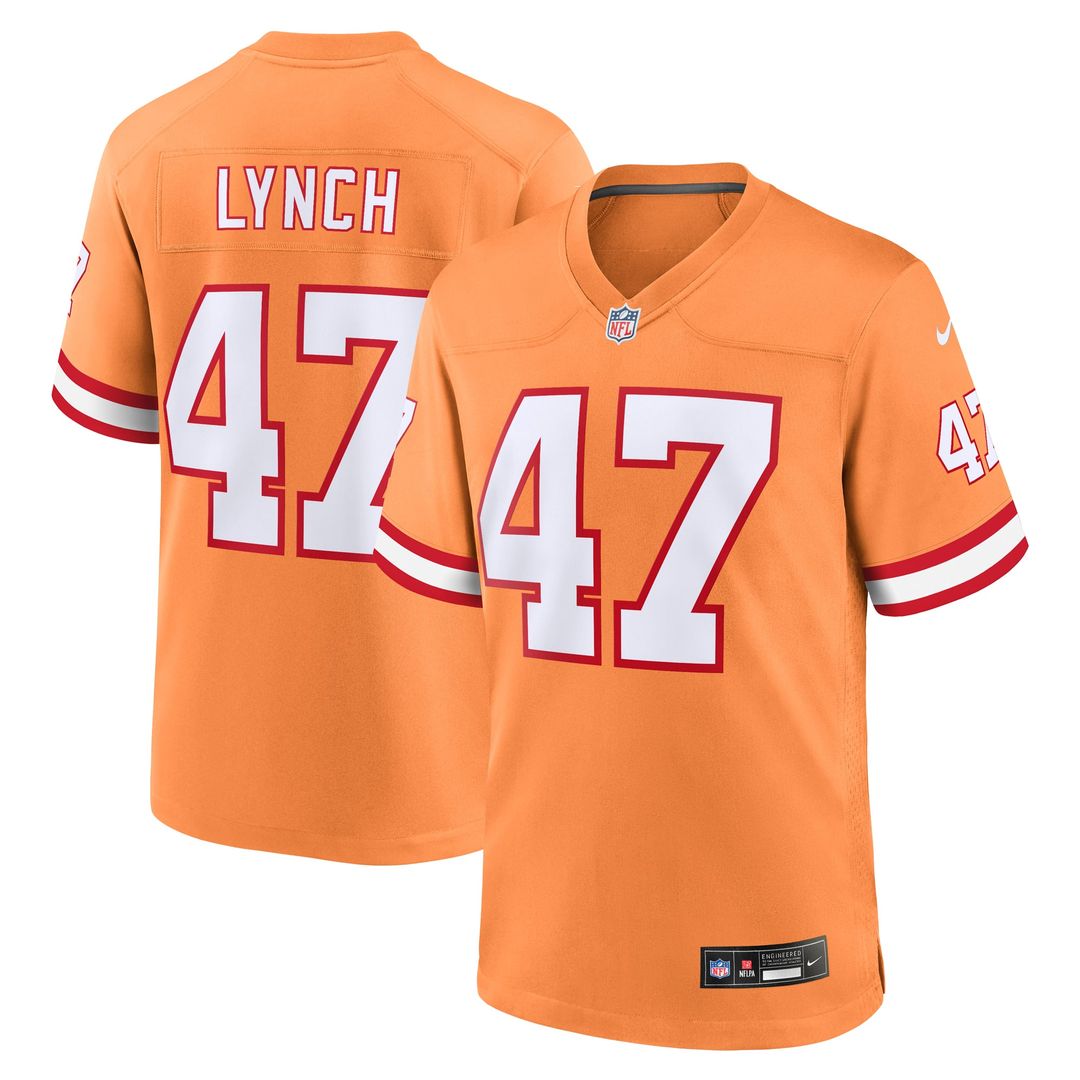 Tampa Bay Buccaneers John Lynch Nike Throwback Game Jersey - Orange