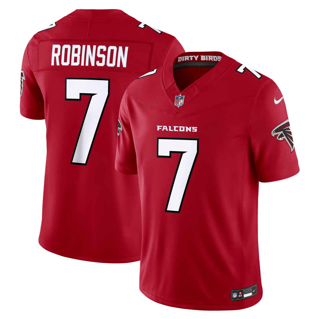 Atlanta Falcons Bijan Robinson Nike Alternate Throwback Vapor F.U.S.E. Stitched Limited Jersey - Black