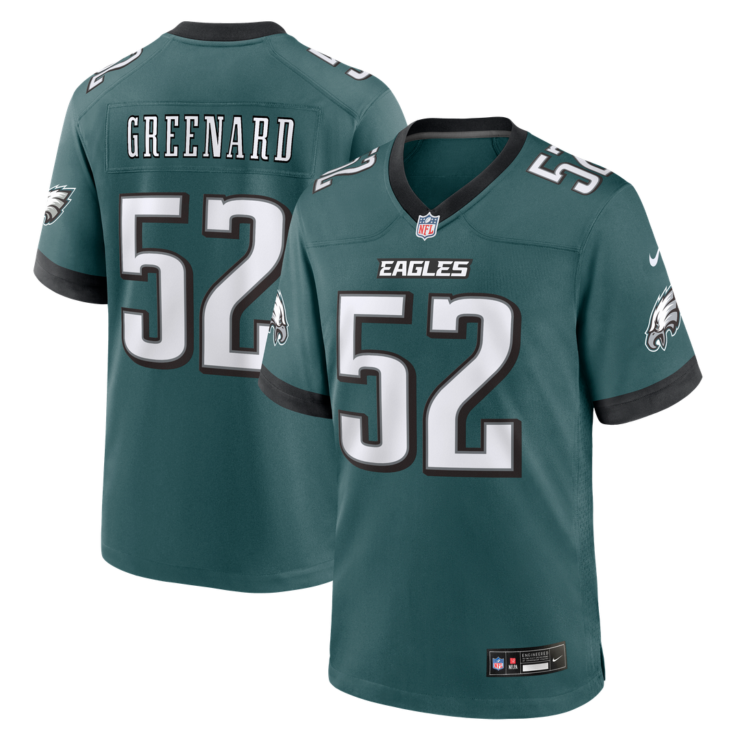 Philadelphia Eagles Jonathan Greenard Nike Team Game Jersey - Midnight Green